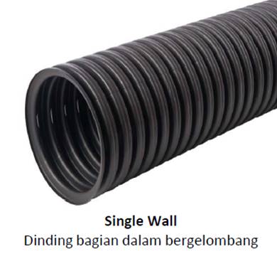 pipa hdpe perforated single wall