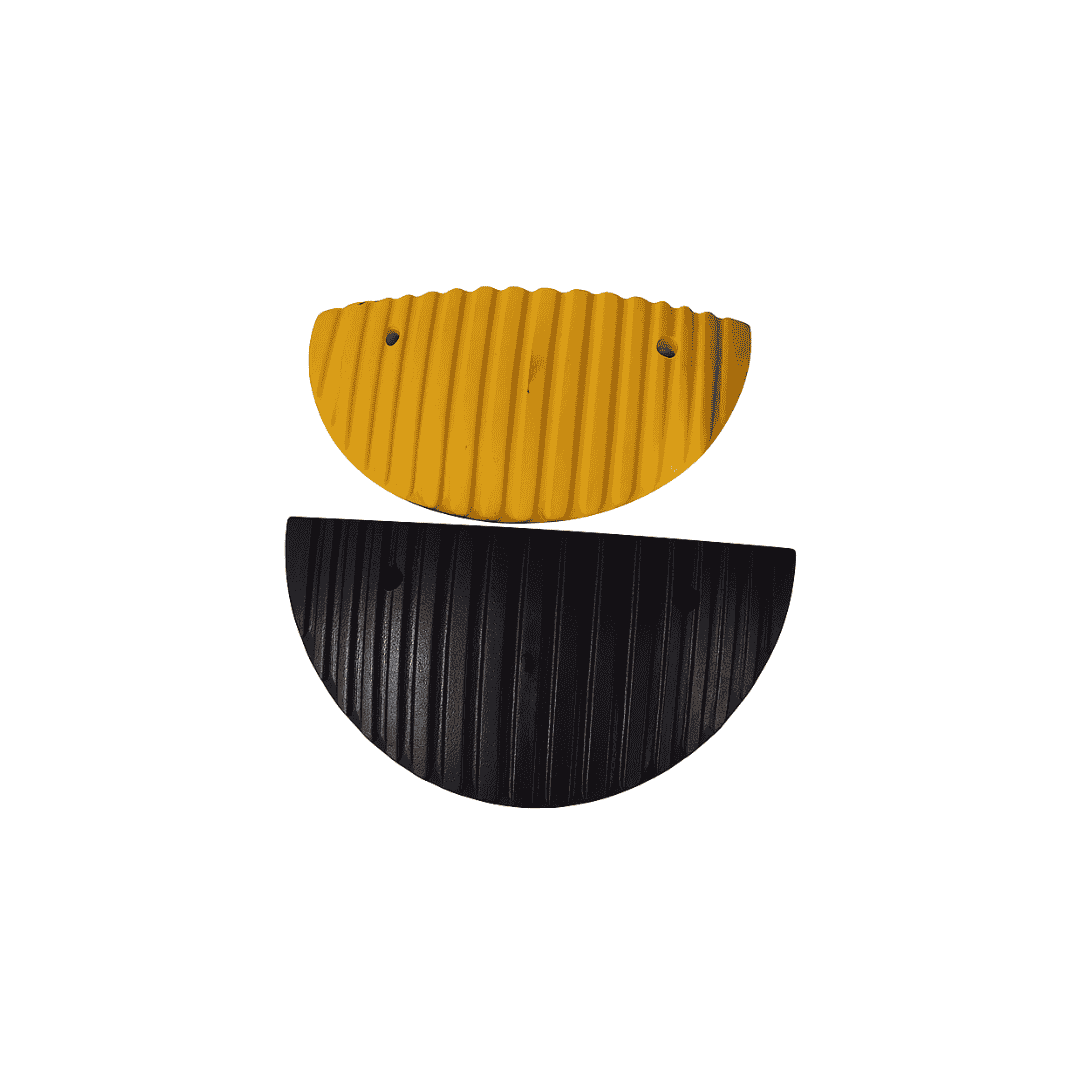 Rubber End Caps Speed Bump Half Circle Rubber End Caps Speed Bump Half Circle