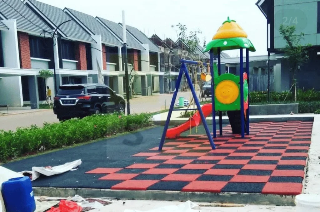 rubber paving tile