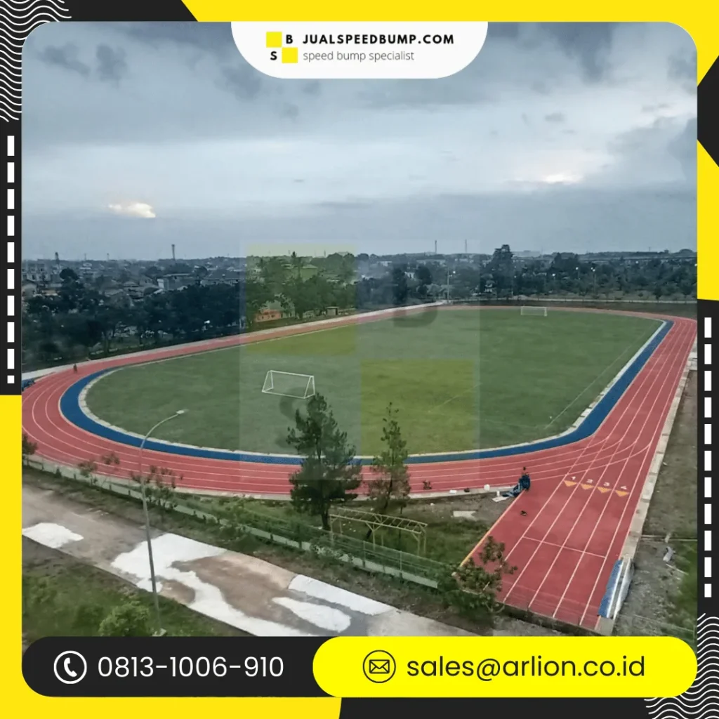 karet lantai stadion